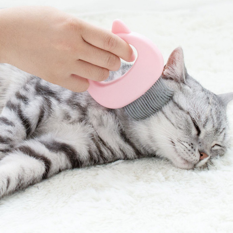 Escova Massageadora e Removedora de Pelos para Pets 🐶🐱 | ✈️ FRETE GRÁTIS