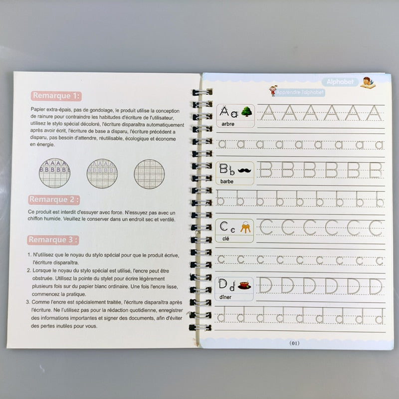 Conjunto de Caderno Caligrafia Multi-idiomas | ✈️ FRETE GRÁTIS